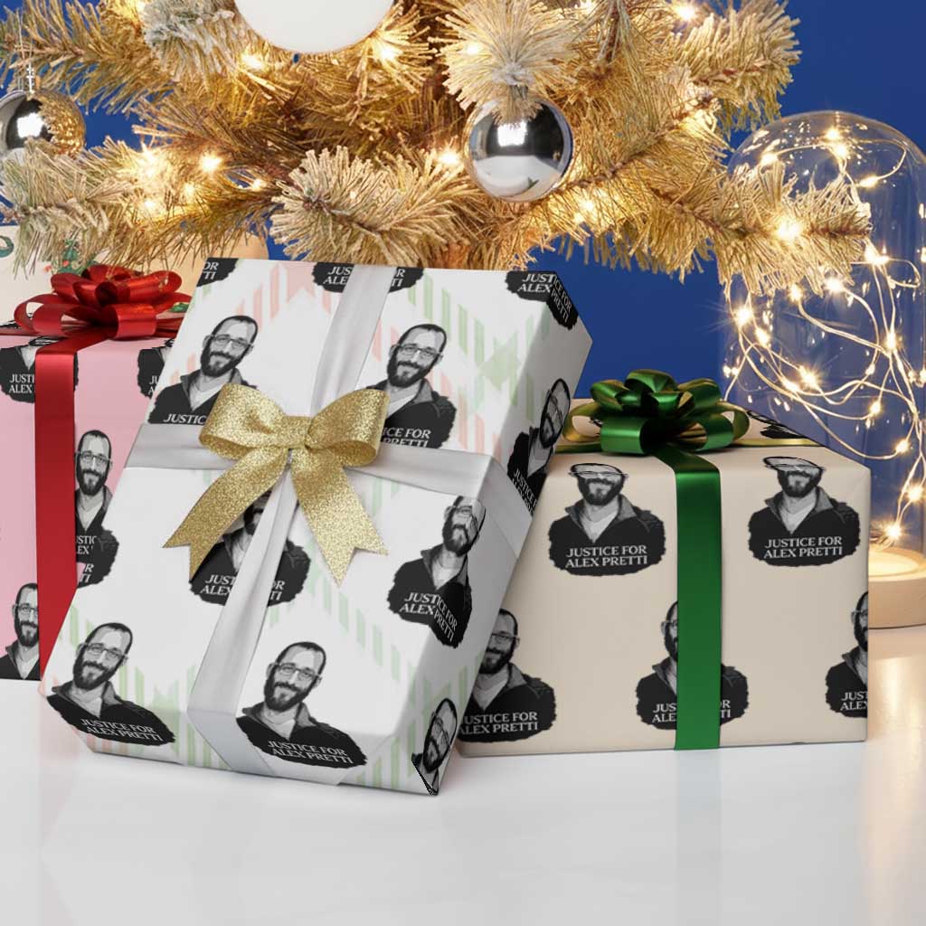 Justices for Alex Pretti Wrapping Paper Roll Anti ICE Immigration Protest Human Rights TS14 Print Your Wear