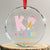 K Is For Kindness Crystal Glass Ornament Cute Pencil Bow Teacher Be Kind - Print Your Wear