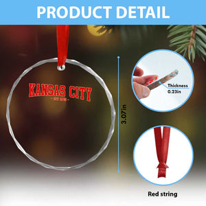 Kansas City Crystal Glass Ornament Retro Style 90s Vintage Unisex Varisty TS10 Print Your Wear