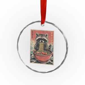 Kawaii Anime Raccoon Ramen Crystal Glass Ornament Funny Japanese Noodles Anime Lovers TS10 Print Your Wear
