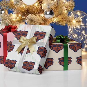 Keep Bear In Chicago CFB Wrapping Paper Roll Gift For Football Lovers TS12 Print Your Wear