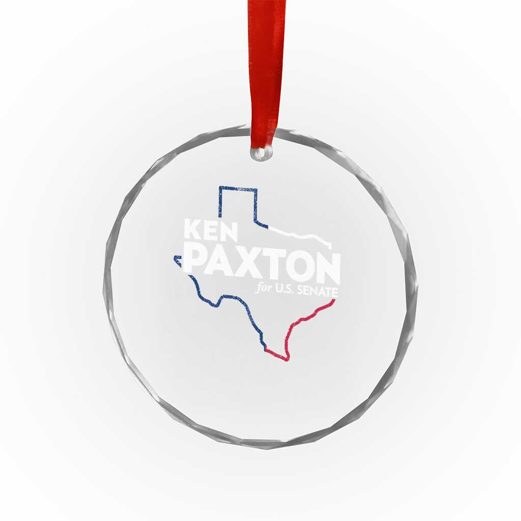 Ken Paxton for US Senate Crystal Glass Ornament Texas Senate Race 2026 TS11 Print Your Wear