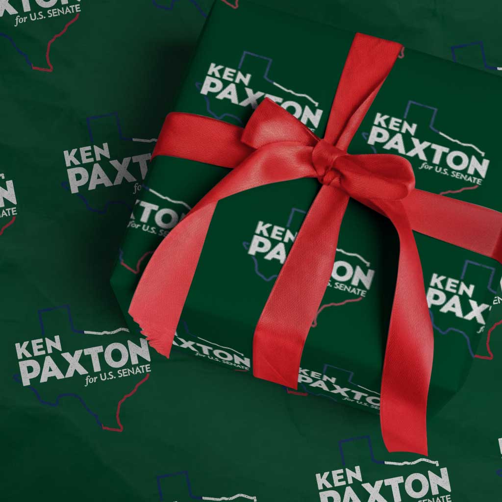 Ken Paxton for US Senate Wrapping Paper Roll Texas Senate Race 2026