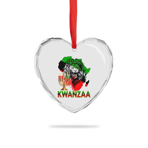 King Lion Of Africa Kwanzaa Map Heart Crystal Glass Ornament Heritage Pride Gift TS12 Print Your Wear