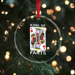 King of Farts Crystal Glass Ornament Funny Joke Inappropriate Fart Prank Gift TS10 Print Your Wear