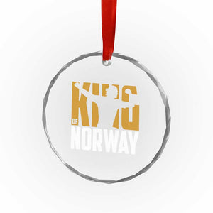 King Of Norway Football Crystal Glass Ornament Proud Norwegian Supporter Fan TS12 Print Your Wear