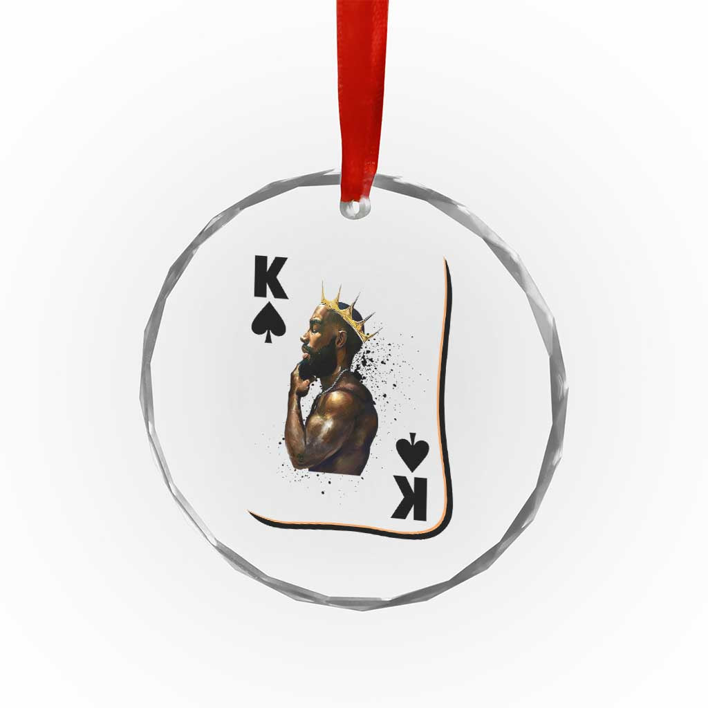 King Of Spades Black Man Crystal Glass Ornament African American Men Pride TS12 Print Your Wear