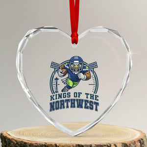 Kings Of The Northwest Heart Crystal Glass Ornament 12s Fan Pride TS12 Transparent Glass 3'' Heart Print Your Wear
