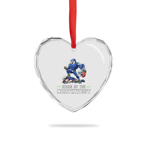 Kings Of The Northwest Heart Crystal Glass Ornament Funny Seattle Dominates New England TS12 Print Your Wear