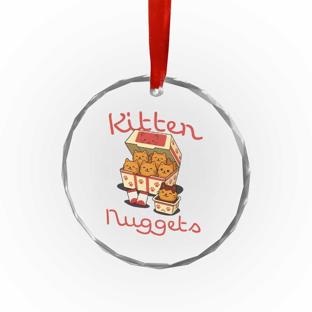 Kitten Nuggets Crystal Glass Ornament Funny Cat Lover Gift TS12 Print Your Wear