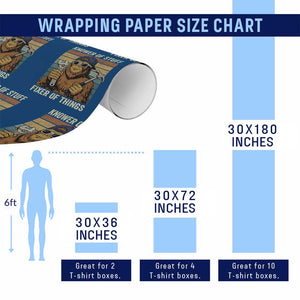 Knower Of Stuff Fixer Of Things Wrapping Paper Roll Mechanic Bigfoot Dad TS11 Print Your Wear