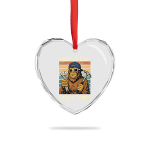 Knower Of Stuff Fixer Of Things Heart Crystal Glass Ornament Mechanic Bigfoot Dad TS11 Print Your Wear