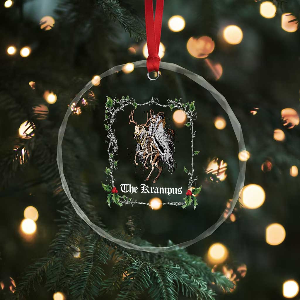 Krampus Crystal Glass Ornament Goth Xmas Krampus Reindeer Skull Ugly Sweater Evil Pajama TS10 Print Your Wear