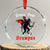Krampus Crystal Glass Ornament Scary Horror Goth Xmas Gruss Von Krampus TS10 Transparent Glass 3'' Circle Print Your Wear