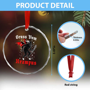 Krampus Crystal Glass Ornament Scary Horror Goth Xmas Gruss Von Krampus TS10 Print Your Wear