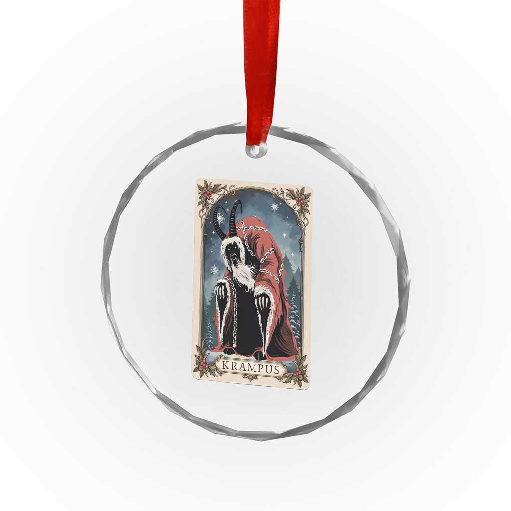 Krampus Crystal Glass Ornament Tarot Card Xmas Horror Ugly Sweater Evil Pajama TS10 Print Your Wear