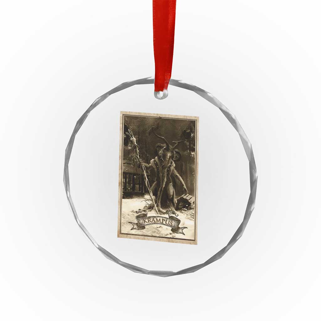 Krampus Crystal Glass Ornament Xmas Horror Ugly Sweater Krampus Tarot Card Evil Pajama TS10 Print Your Wear