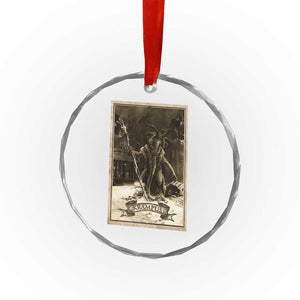 Krampus Crystal Glass Ornament Xmas Horror Ugly Sweater Krampus Tarot Card Evil Pajama TS10 Print Your Wear