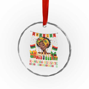 Kwanzaa Blessings African Woman Crystal Glass Ornament Umoja Seven Principles Family Gift TS12 Print Your Wear