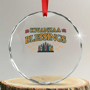 Kwanzaa Blessings Crystal Glass Ornament African Heritage Celebration Gift - Print Your Wear