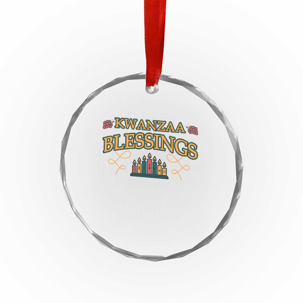 Kwanzaa Blessings Crystal Glass Ornament African Heritage Celebration Gift TS12 Print Your Wear