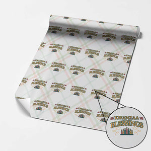 Kwanzaa Blessings Wrapping Paper Roll African Heritage Celebration Gift TS12 Christmas Plaid Print Your Wear