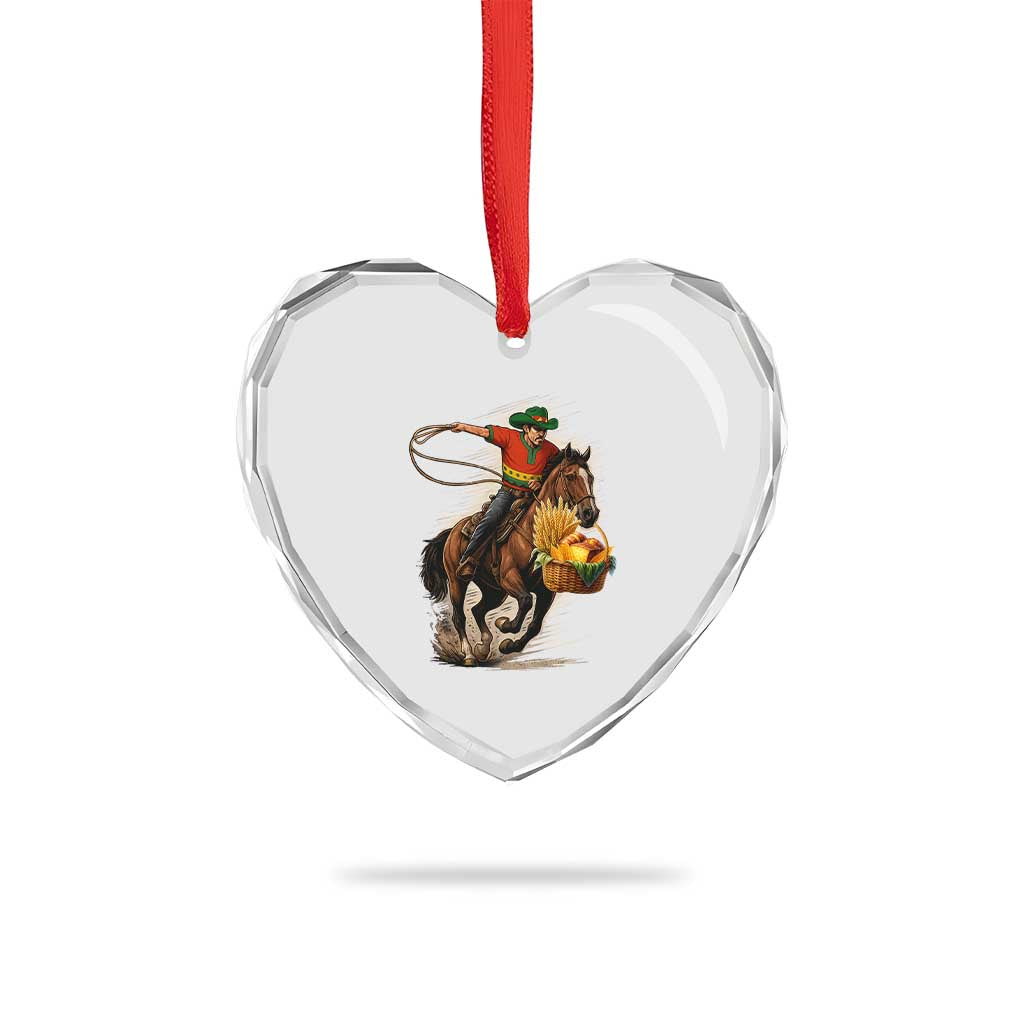 Kwanzaa Cowboy Heart Crystal Glass Ornament Funny African American Festival Gift TS12 Print Your Wear