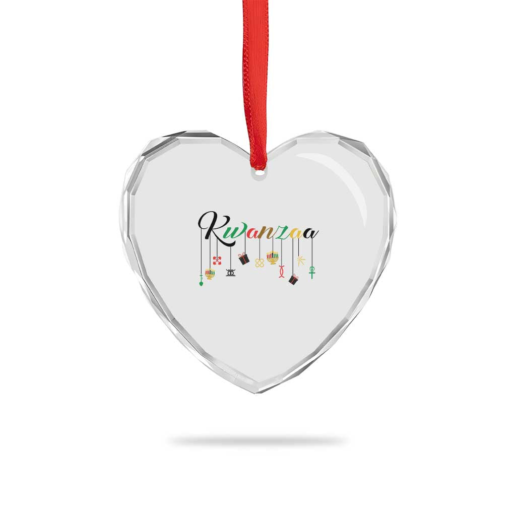 Kwanzaa Heart Crystal Glass Ornament Lights Of Unity Seven Principles Heritage Gift TS12 Print Your Wear