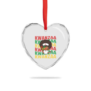 Kwanzaa Nurse Pride Heart Crystal Glass Ornament African Heritage Holiday Gift TS12 Print Your Wear