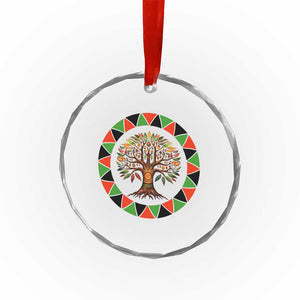 Kwanzaa Tree Of Life Crystal Glass Ornament African American Holiday Gift - Print Your Wear