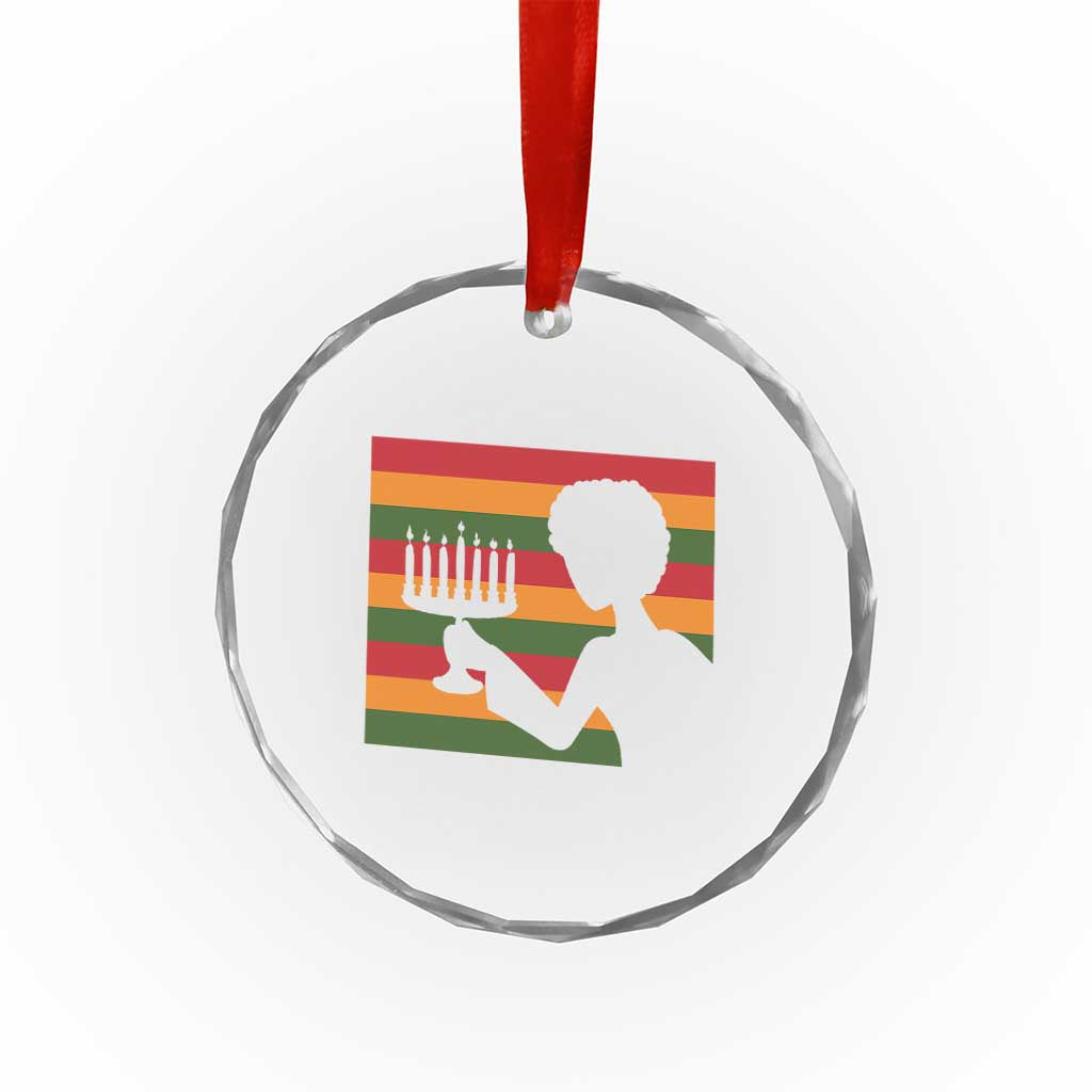Kwanzaa Umoja Family African Woman Seven Principles Gift Crystal Glass Ornament TS12 Print Your Wear