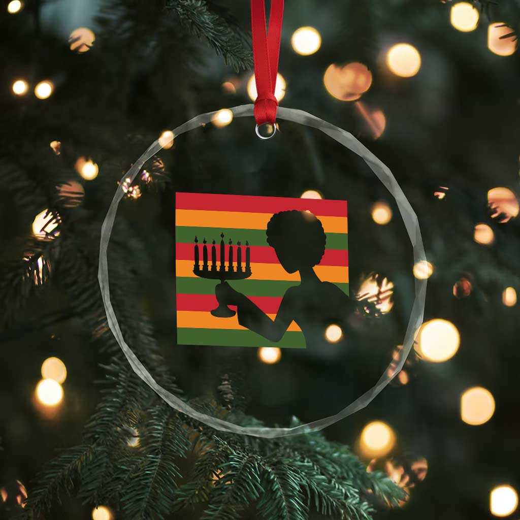 Kwanzaa Umoja Family African Woman Seven Principles Gift Crystal Glass Ornament TS12 Print Your Wear