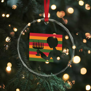 Kwanzaa Umoja Family African Woman Seven Principles Gift Crystal Glass Ornament - Print Your Wear