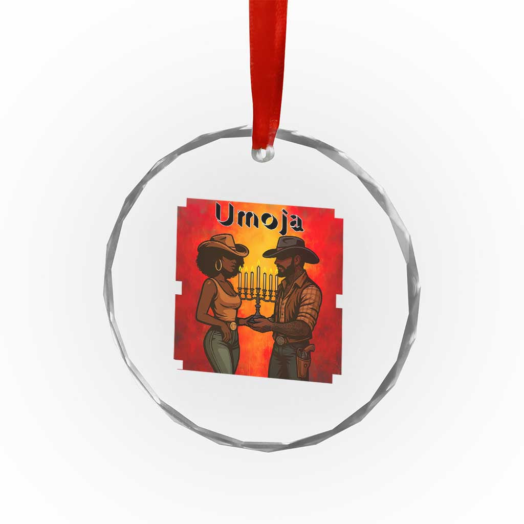 Kwanzaa Umoja Togetherness Crystal Glass Ornament Cowboy Cowgirl African Heritage Gift TS12 Print Your Wear