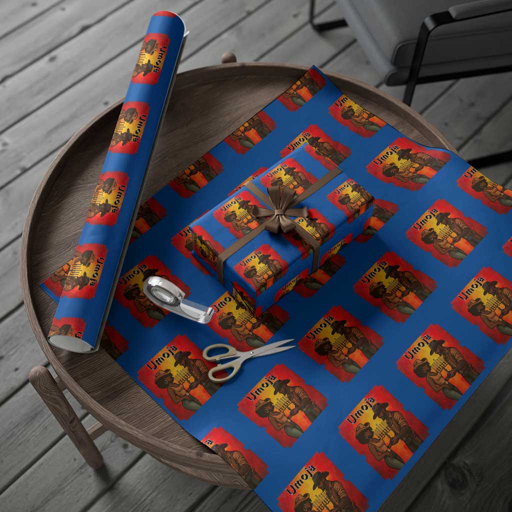 Kwanzaa Umoja Togetherness Wrapping Paper Roll Cowboy Cowgirl African Heritage Gift - Print Your Wear