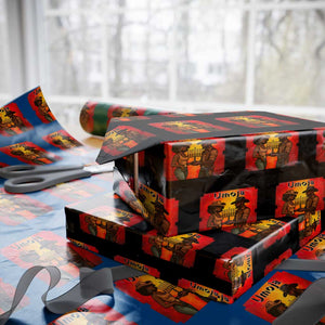 Kwanzaa Umoja Togetherness Wrapping Paper Roll Cowboy Cowgirl African Heritage Gift TS12 Black Print Your Wear