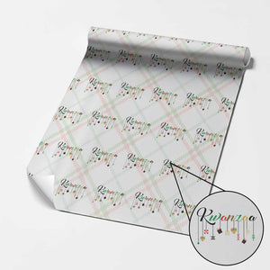 Kwanzaa Wrapping Paper Roll Lights Of Unity Seven Principles Heritage Gift TS12 Christmas Plaid Print Your Wear