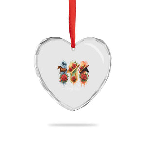 Ky Derby Day Heart Crystal Glass Ornament Horse Racing Nice Hat Mint Julep and Roses TS02 Print Your Wear