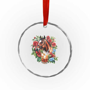 Ky Derby Day Party Crystal Glass Ornament Mint Juleps and Roses Horse Racing - Print Your Wear