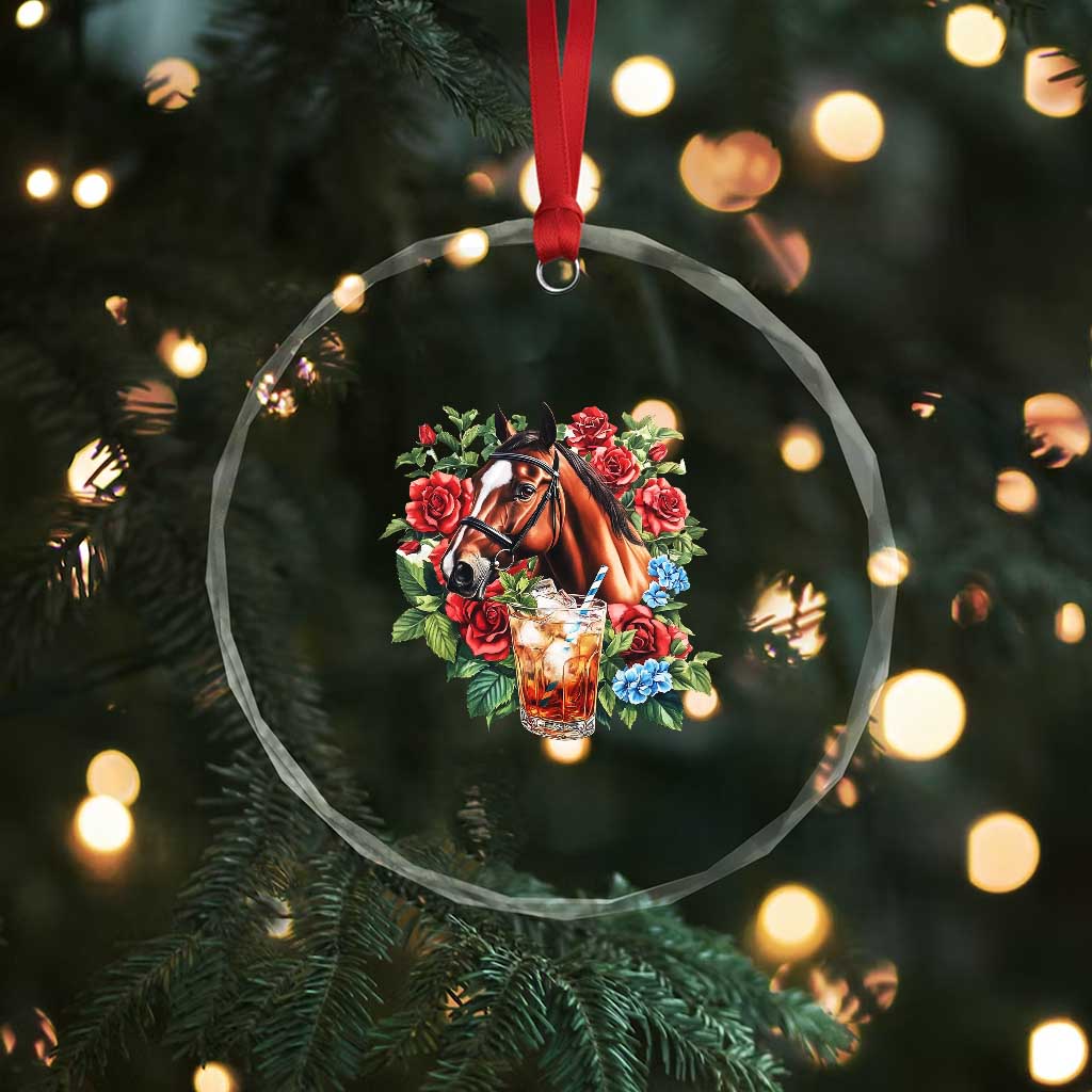 Ky Derby Day Party Crystal Glass Ornament Mint Juleps and Roses Horse Racing TS02 Print Your Wear