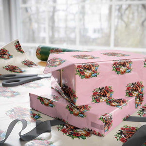 Ky Derby Day Party Wrapping Paper Roll Mint Juleps and Roses Horse Racing TS02 Light Pink Print Your Wear