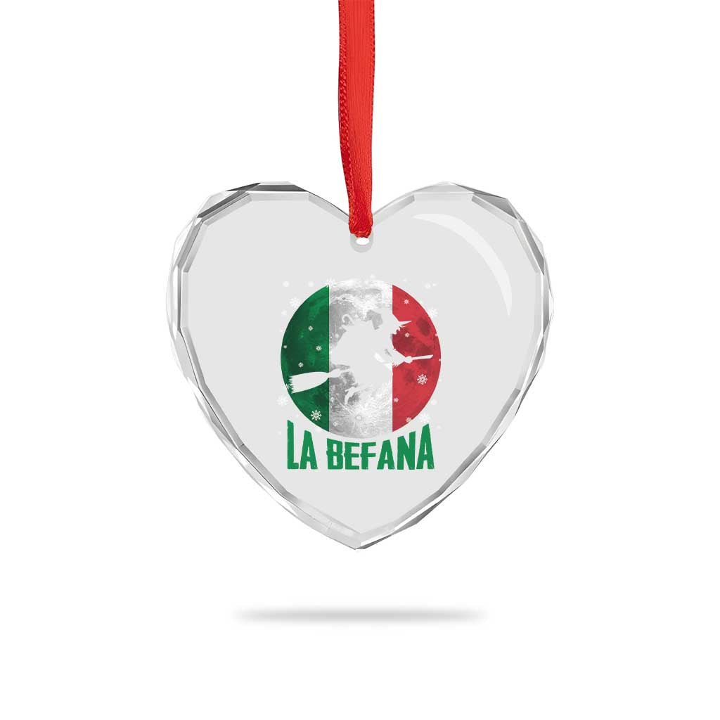 La Befana Italian Christmas Heart Crystal Glass Ornament Xmas Witch Folklore Italy Holiday TS11 Print Your Wear