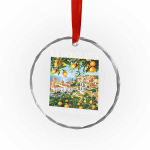 La Dolce Vita Taste Like Lemons Crystal Glass Ornament Retro Italian Village Citrus Summer Wanderlusters TS02 Print Your Wear