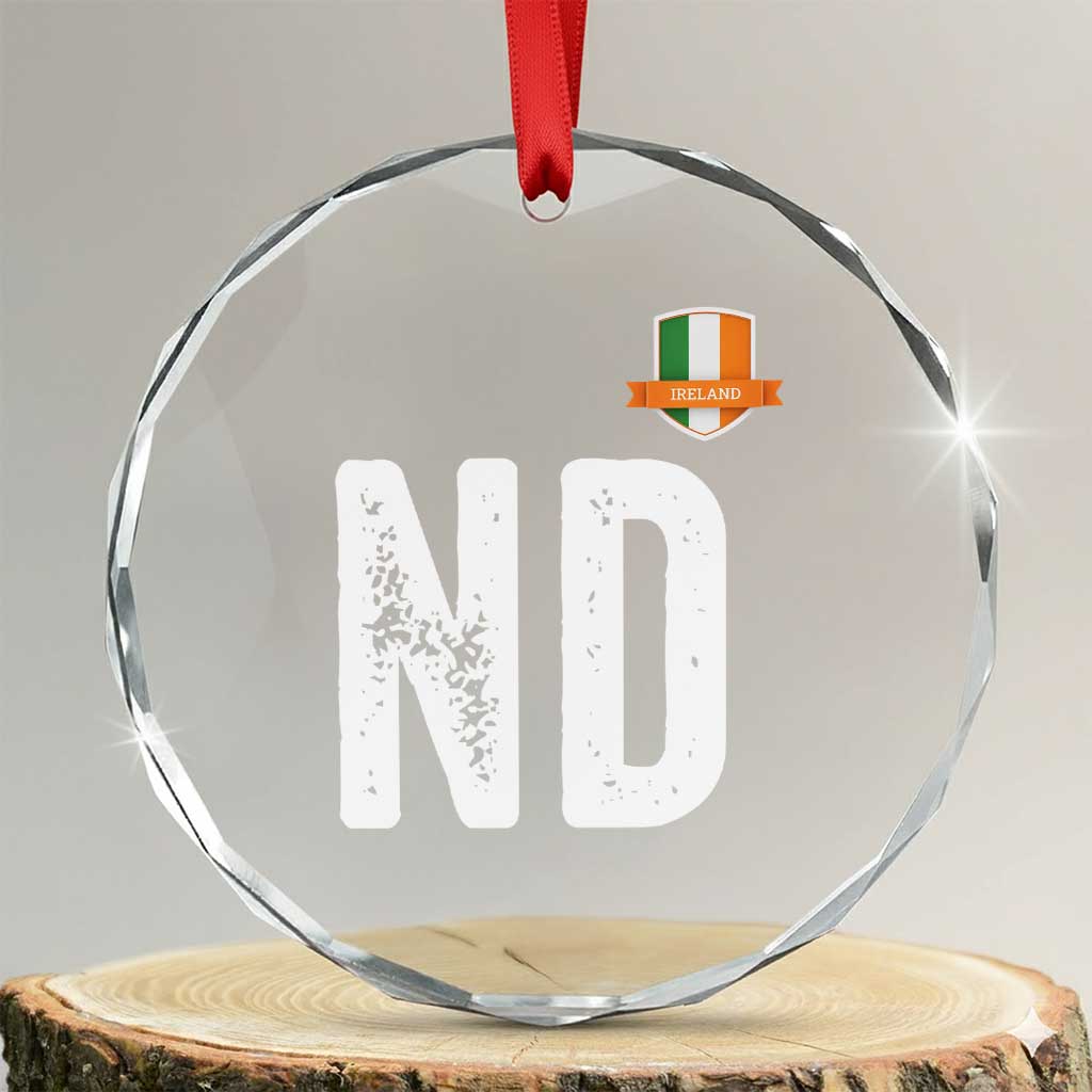 LA Ireland Matching Group Crystal Glass Ornament Irish Pride St Patricks Day Family or Friends TS02 Transparent Glass 3'' Circle Print Your Wear