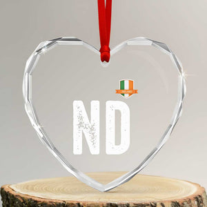LA Ireland Matching Group Heart Crystal Glass Ornament Irish Pride St Patricks Day Family or Friends TS02 Transparent Glass 3'' Heart Print Your Wear