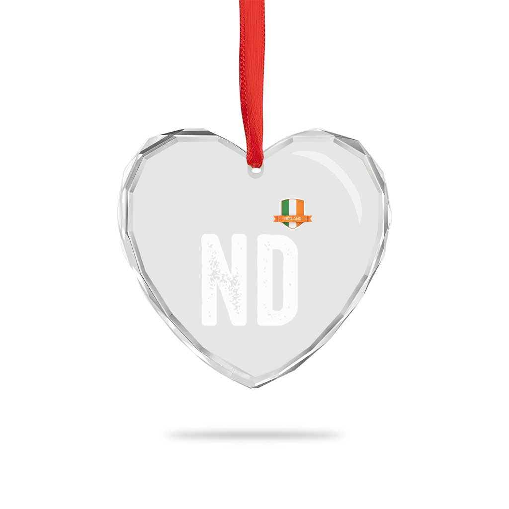 LA Ireland Matching Group Heart Crystal Glass Ornament Irish Pride St Patricks Day Family or Friends TS02 Print Your Wear