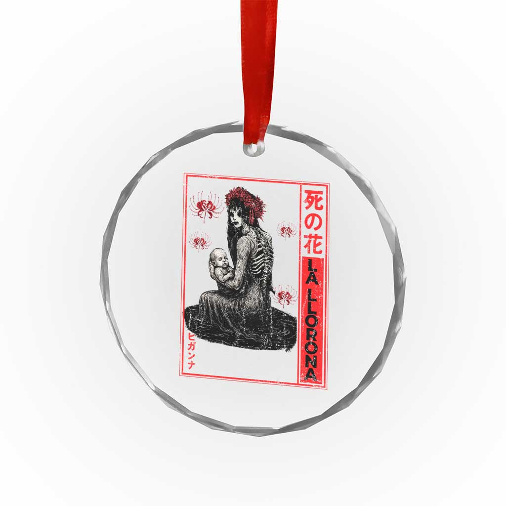 La Llorona Crystal Glass Ornament Folklore Japanese Spider Lily Soft Grunge Anime Aesthetic Flower TS10 Print Your Wear