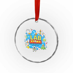 Lab Story Lab Week 2026 Celebration Crystal Glass Ornament Every Test Tells a Story Medical Lab Tech Appreciation Gift TS02 Print Your Wear
