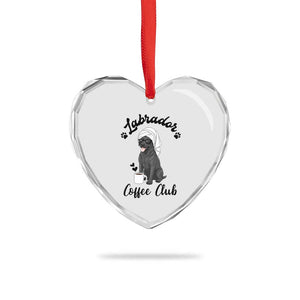 Labrador Coffee Club Heart Crystal Glass Ornament Funny Dog Lover Gift TS12 Print Your Wear