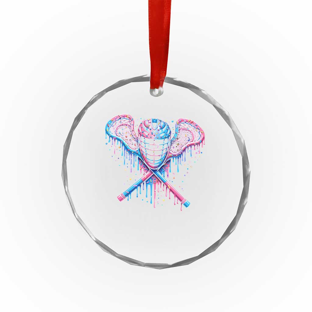 Lacrosse Drip Ice Cream Lax Helmet Sticks Sport Player Crystal Glass Ornament TS11 Print Your Wear